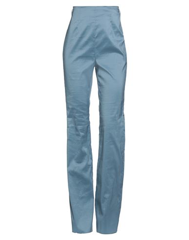 Emme By Marella Woman Pants Pastel Blue Size 4 Cotton, Polyester