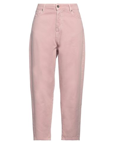 Souvenir Woman Denim Pants Blush Size M Cotton In Pink