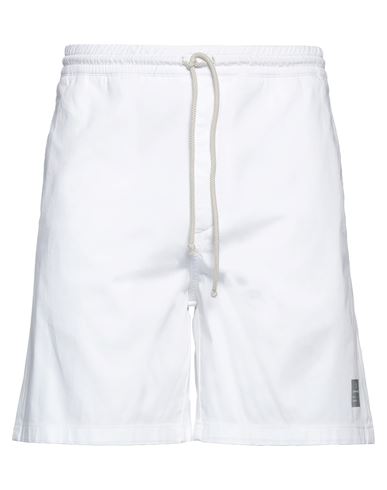 Department 5 Man Shorts & Bermuda Shorts White Size L Cotton, Elastane