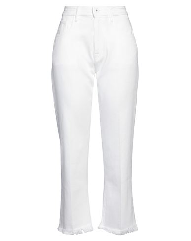 Shop Jacob Cohёn Woman Jeans White Size 27 Cotton, Polyester