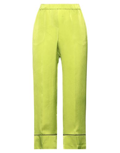 N°21 Woman Pants Acid Green Size 8 Cupro