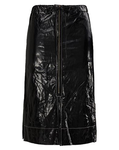 Rejina Pyo Woman Midi Skirt Black Size 6 Polyurethane, Nylon