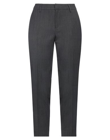 Pt Torino Woman Pants Lead Size 14 Polyester, Wool, Elastane In Grey
