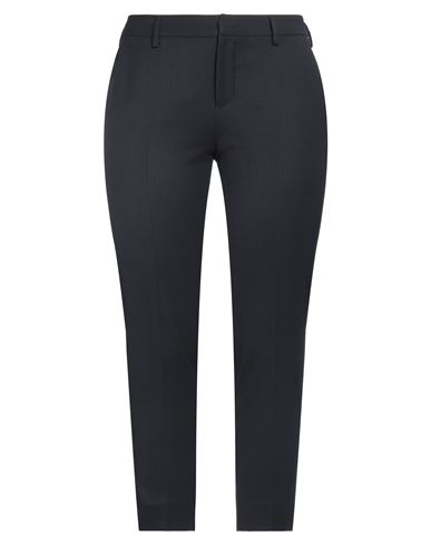 Shop Pt Torino Woman Cropped Pants Midnight Blue Size 10 Polyester, Wool, Elastane