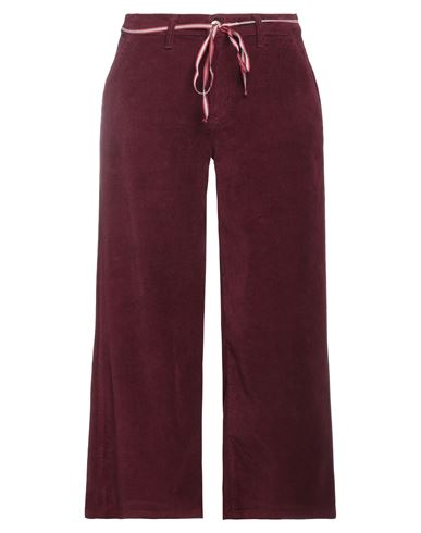 Rinascimento Woman Pants Burgundy Size M Cotton, Elastane In Red