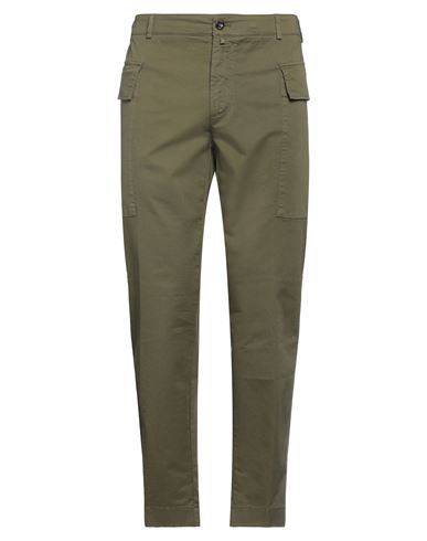 Cruna Man Pants Military Green Size 36 Cotton, Elastane