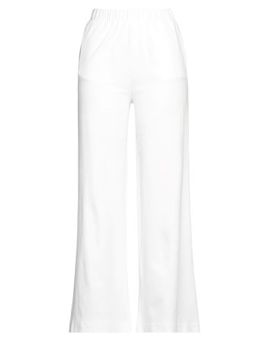 Gran Sasso Woman Pants White Size 6 Cotton, Polyamide
