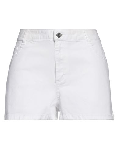 Sh By Silvian Heach Woman Shorts & Bermuda Shorts White Size 32 Cotton, Elastane