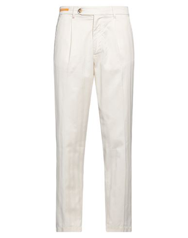 Re-hash Re_hash Man Pants Ivory Size 33 Cotton, Elastane In White