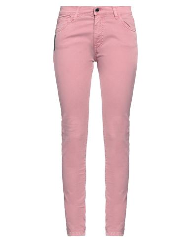 Frankie Morello Woman Jeans Pastel Pink Size 26 Cotton, Elastane