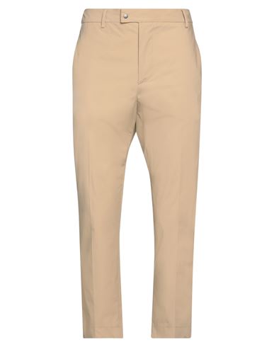 White Over Man Pants Light Brown Size 38 Cotton, Elastane In Beige