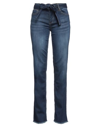 Liu •jo Woman Denim Pants Blue Size 25w-34l Cotton, Modal, Elastomultiester, Elastane