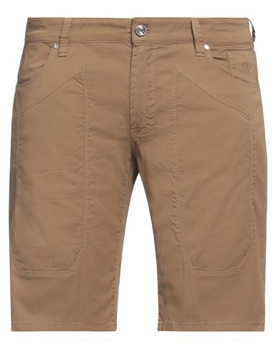 Jeckerson Man Shorts & Bermuda Shorts Khaki Size 31 Cotton, Elastane In Beige