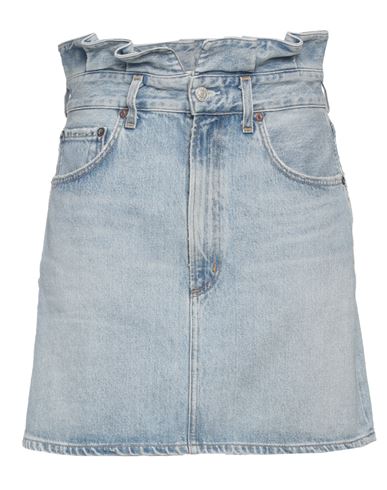 Agolde Woman Mini Skirt Blue Size 32 Organic Cotton