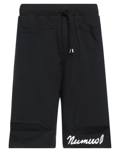 Numero 00 Man Shorts & Bermuda Shorts Black Size M Cotton, Elastane