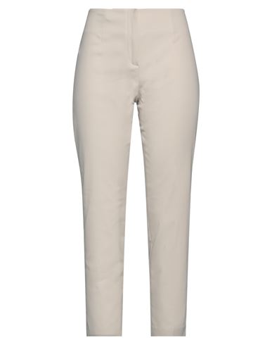 Les Copains Woman Pants Light Grey Size 8 Cotton, Polyamide, Elastane, Polyester