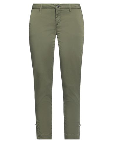 Liu •jo Woman Pants Military Green Size 28 Cotton In Green