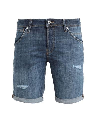 Jack & Jones Man Denim Shorts Blue Size S Cotton, Polyester, Elastane