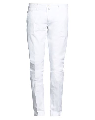 Jacob Cohёn Man Pants White Size 36 Cotton, Elastane In White