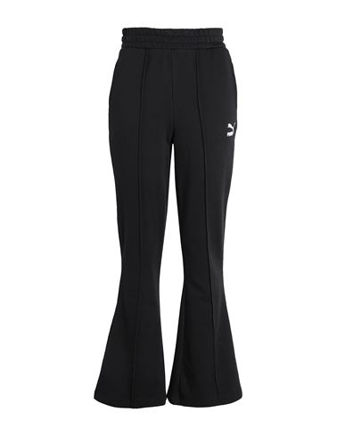 Shop Puma Classics Flared Pants Tr Woman Pants Black Size Xl Cotton, Polyester