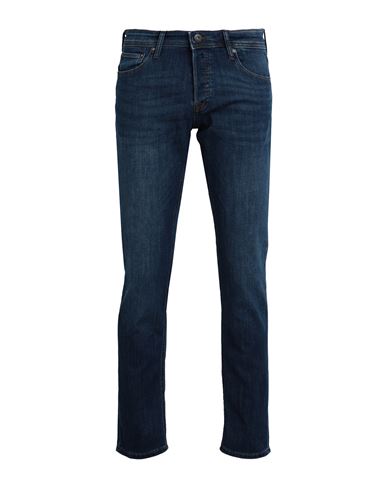Jack & Jones Man Jeans Blue Size 28w-32l Organic Cotton, Polyester, Recycled Cotton, Elastane