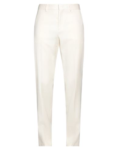 Valentino Man Pants Ivory Size 36 Virgin Wool In White