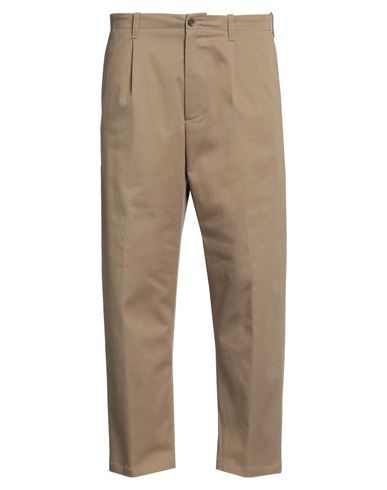 Etro Man Pants Khaki Size 32 Cotton, Elastane In Beige