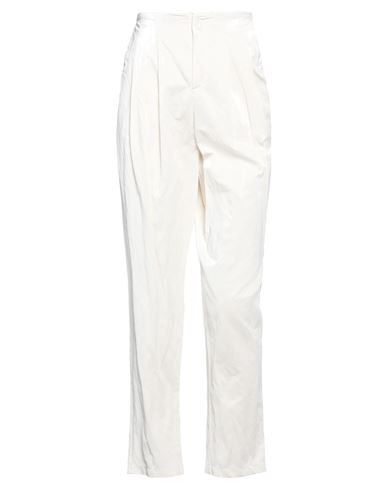 Shop Jijil Woman Pants Ivory Size 6 Viscose, Polyester, Cotton, Metal In White