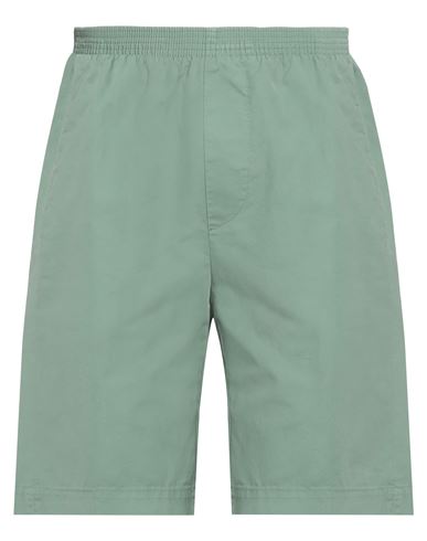 Cellar Door Man Shorts & Bermuda Shorts Military Green Size 38 Cotton, Elastane