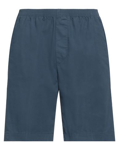 Cellar Door Man Shorts & Bermuda Shorts Slate Blue Size 34 Cotton, Elastane