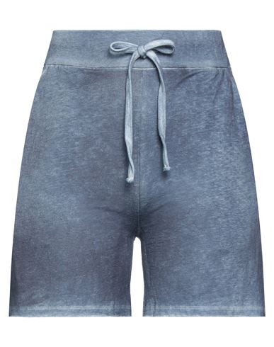 Majestic Filatures Woman Shorts & Bermuda Shorts Slate Blue Size 1 Linen, Elastane