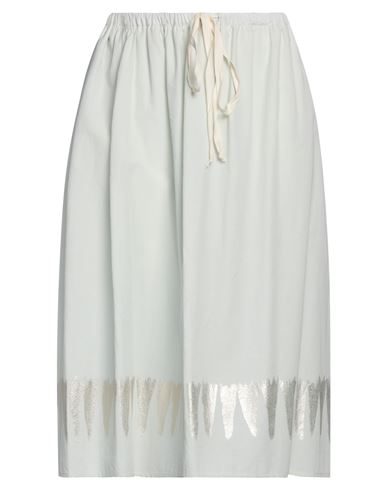 Balia 8.22 Woman Midi Skirt Sage Green Size 6 Cotton