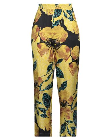 Manila Grace Woman Pants Yellow Size 4 Viscose