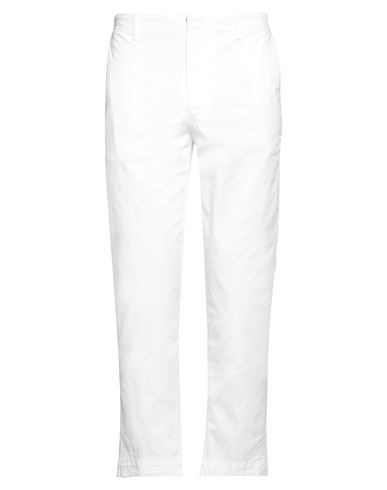 Dondup Man Pants White Size 31 Cotton, Elastane