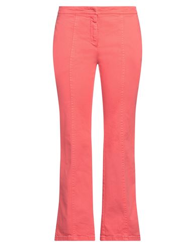 Shop N°21 Woman Jeans Coral Size 4 Cotton, Elastane In Red