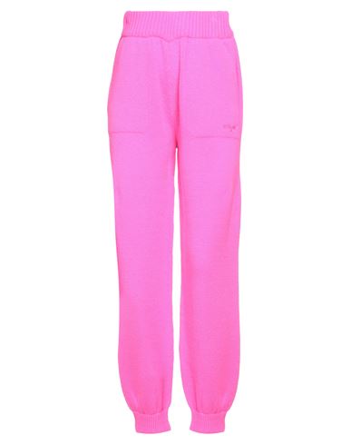Msgm Woman Pants Fuchsia Size S Wool, Cashmere In Pink