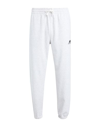 New Balance Uni-ssentials French Terry Sweatpant Man Pants Light Grey Size 4 Cotton, Polyester