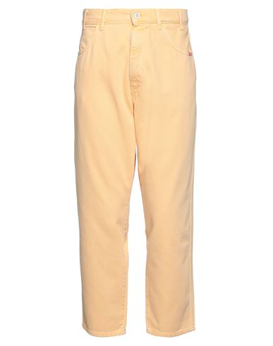 Amish Man Denim Pants Ocher Size 32 Cotton In Yellow