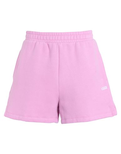 Vans Wm Comfycush Fleece Short Wmn Woman Shorts & Bermuda Shorts Light Purple Size M Cotton, Polyest