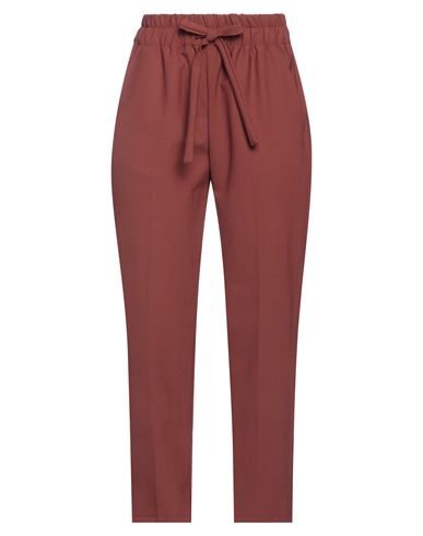 Claudie Woman Pants Brown Size M Wool, Polyester, Acrylic, Synthetic Fibers, Virgin Wool