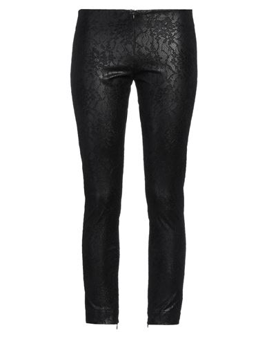 Simona Corsellini Woman Pants Black Size 8 Polyester, Polyurethane, Viscose, Polyamide, Elastane