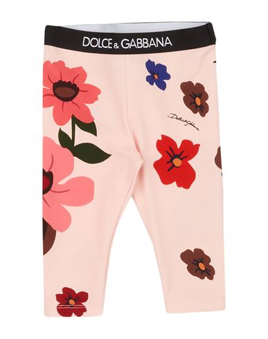 Dolce & Gabbana Babies'  Newborn Girl Leggings Pink Size 3 Cotton, Elastane, Polyester, Polyamide