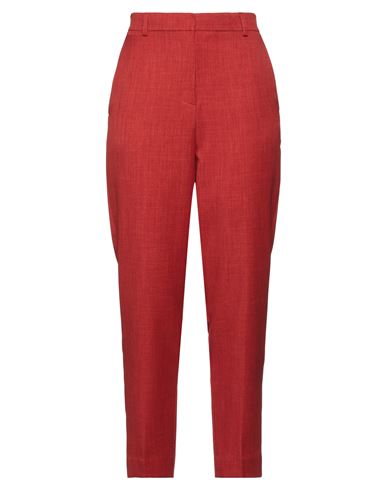 Vicolo Woman Pants Rust Size L Polyester In Red