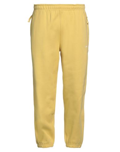 Nike Man Pants Yellow Size Xl Cotton, Polyester