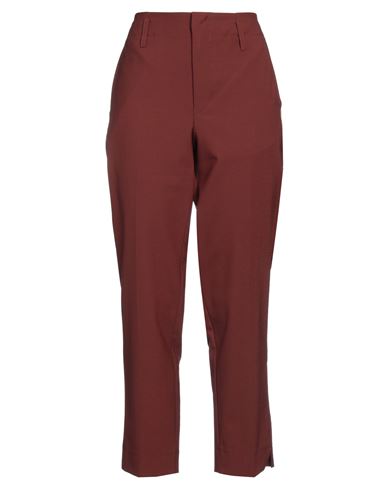 Claudie Woman Pants Burgundy Size 6 Polyester, Virgin Wool, Elastane In Red