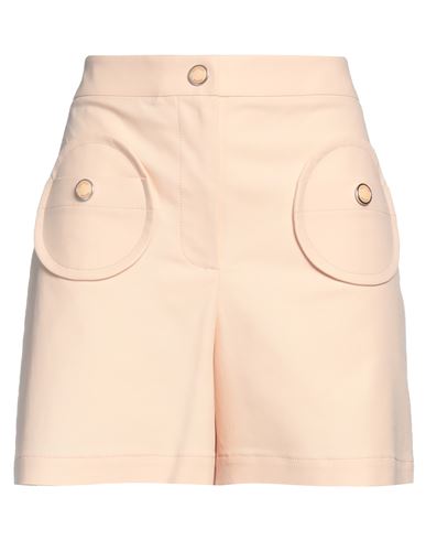 Boutique Moschino Woman Shorts & Bermuda Shorts Apricot Size 8 Cotton, Elastane In Orange