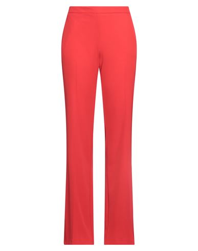 Carla Montanarini Woman Pants Red Size 10 Polyester, Elastane