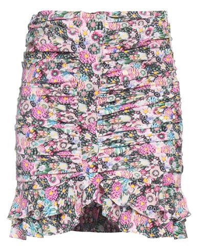 Isabel Marant Milendi Mini Skirt In Stretch Silk In Pink