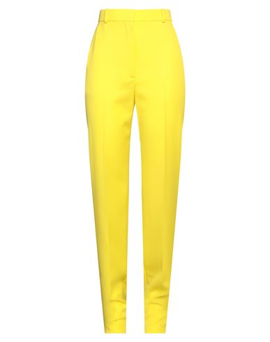 Alexander Mcqueen Woman Pants Yellow Size 4 Wool