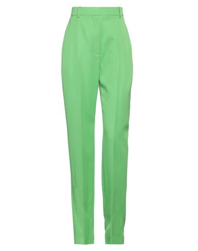 Shop Alexander Mcqueen Woman Pants Green Size 4 Wool